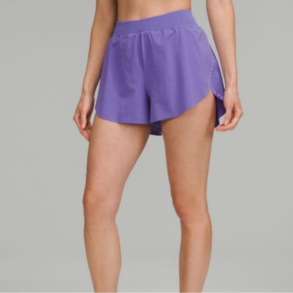 Purple lululemon find your pace short size 14